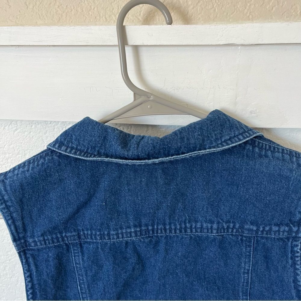 Pendleton Women's 6 Cropped Denim Western Vest - Picture 6 of 7